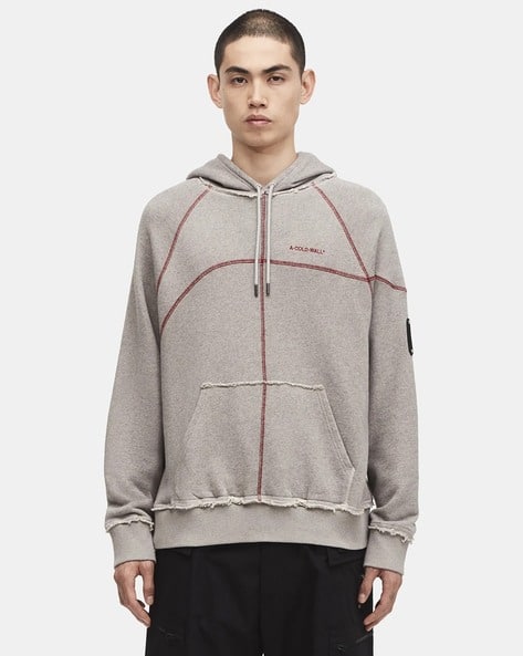 【関税込み】A-COLD-WALL* グレー Intersect フーディ Hoodie A Cold Wall Intersect Cotton Regular Fit Hoodie