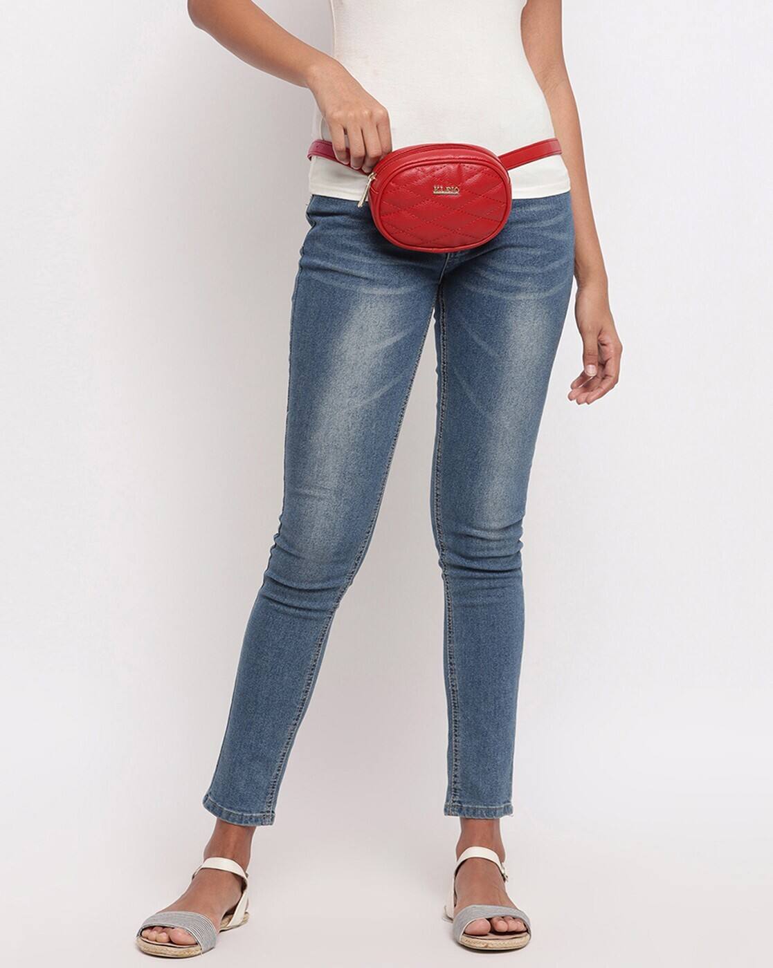KLEIO Women's Pebble Textured Crossbody Bag – Red Faux Leather Handbag With Multiple Pockets - View #10
