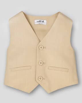 wotnot by azorte Boys Party Wear Waist Coat-picture-48