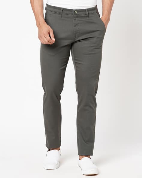 ancellm PAINT CHINO TROUSERS(GRAY)（驚きの値段での商品を