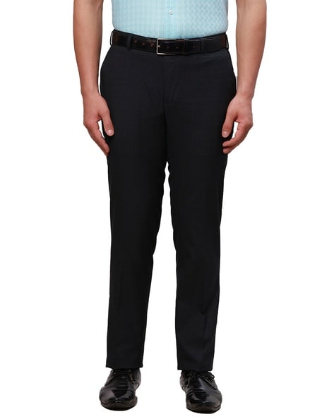 Raymond Men Mid-Rise Slim Fit Trousers