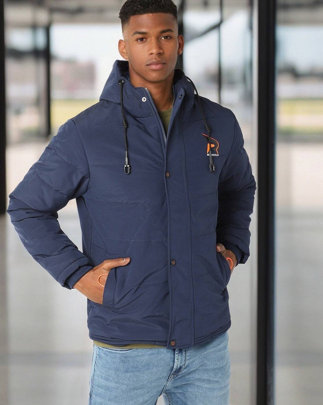 Buy Fort Collins Zip-Front Hooded Puffer Jacket Online | Ajio.com