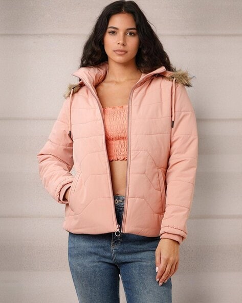 Buy Peach Jackets Coats for Women by Fort Collins Online Ajio