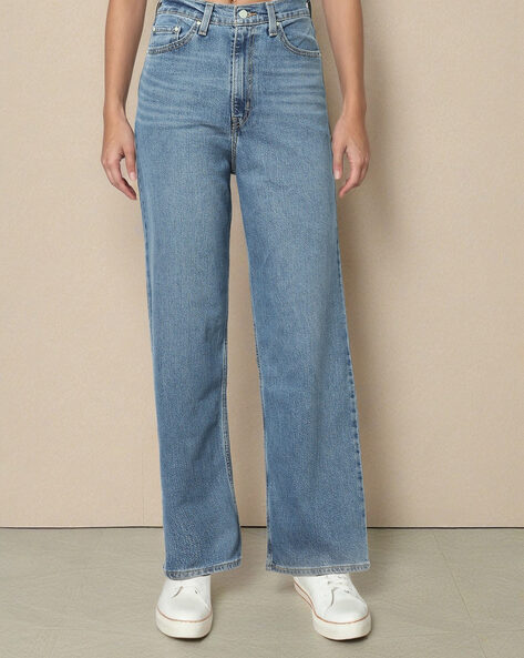 Women Mid-Wash Relaxed Fit Jeans