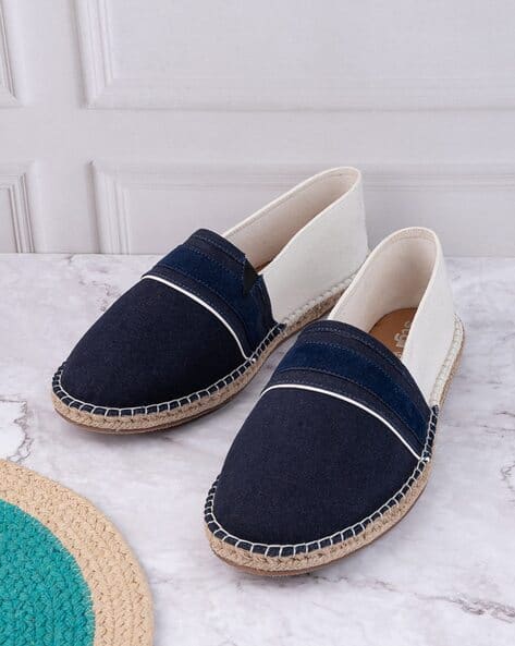 Men Faux Suede Contrast Color Espadrilles