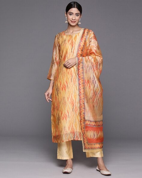 Printed Straight Kurta Set Price in India