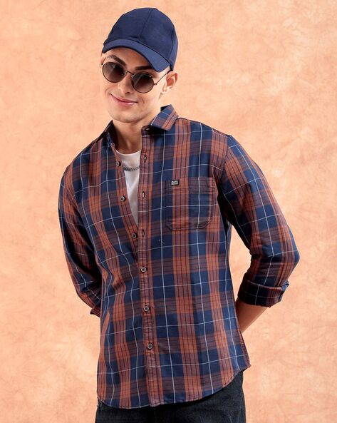 Checked Shirt with Patch Pocket