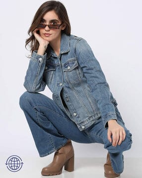 gap Mid-Wash Denim Jacket with Flap Pockets-picture-20