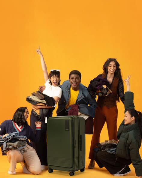 Mokobara Trunk Luggage Buy Green Luggage Trolley Bags For Women By