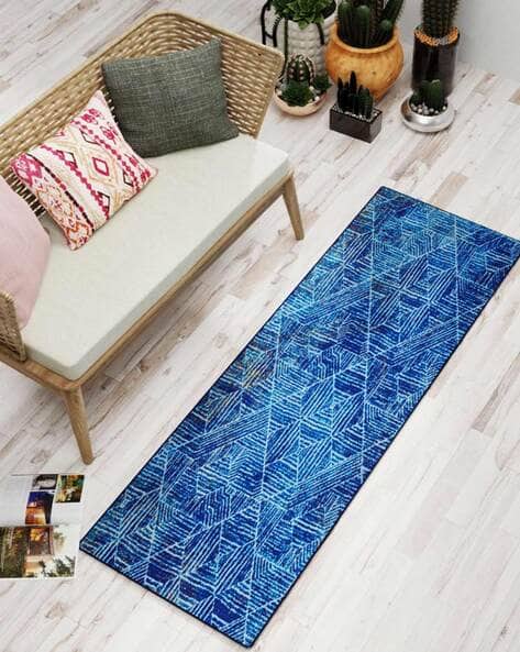 BIANCA Geometric Print Anitskid Rectangular Carpet 5'x 2'