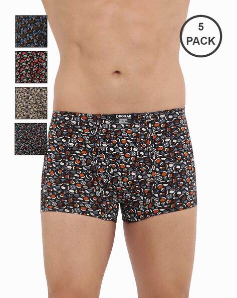 Buy Big Boss Long Trunk for Men Men Underwear [Multicolor] Mens Innerwear  Combo Pack Offer [Pack of 5] Men Trunk [Size-M] at