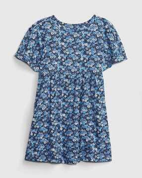 Ditsy Print Skater Dress-image-4