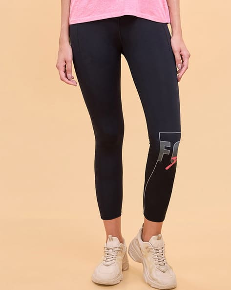 Buy Jet Black Leggings for Women by ENAMOR Online
