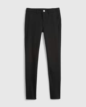 Skinny Fit Flat-Front Trousers-image-35