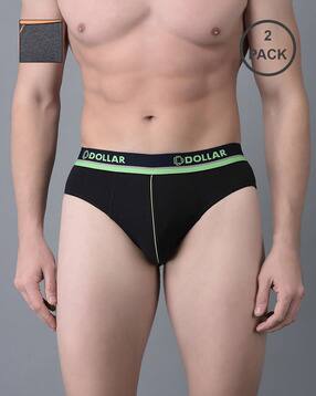 dollar Pack of 2 Men Super Combed Cotton Solid Brief-picture-34