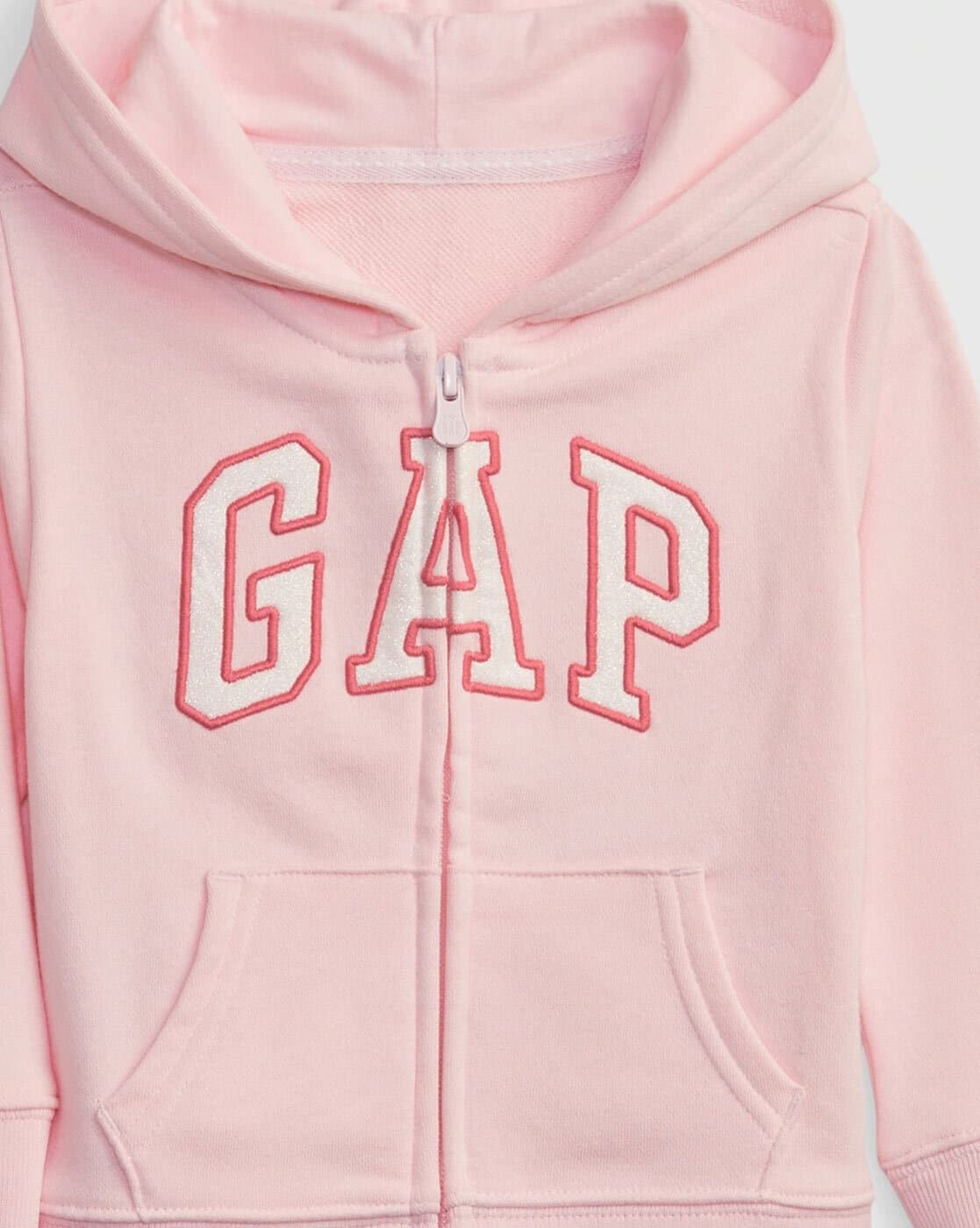 Logo Embroidered Zip-Front Hoodie