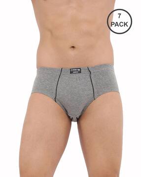 dollar bigboss Pack of 7 Men Anti-Microbial Super Combed Cotton Solid Brief-picture-10