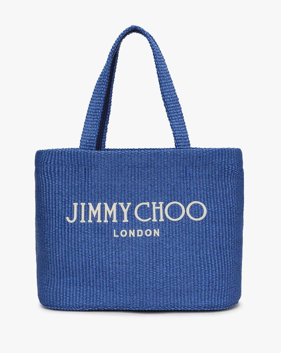 JIMMY CHOO  バッグ　ネイビー30cm   定価¥286000 税込 ジミー チュー JIMMY CHOO 【JIMMY CHOO】ジミーチュウ ロゴ刺繍入り