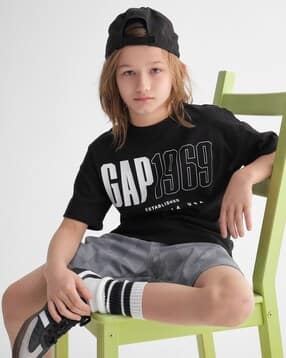 gap kids Logo Print Round-Neck T-Shirt-picture-32
