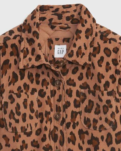 Gap leopard print jacket deals