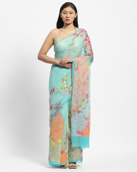 Satya Paul Marseille Noon Printed Saree