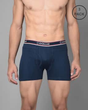 dollar bigboss Men Solid Combed Cotton Intrerlock Pocket Trunks-picture-14