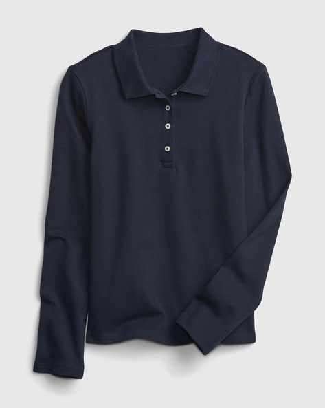 Gap Kids Long-Sleeve Polo T-Shirt