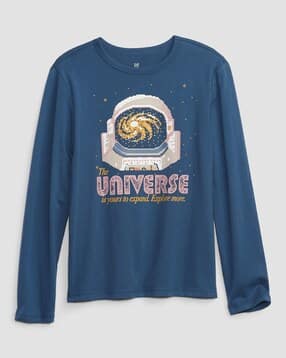 gap kids Universe Graphic Print Crew-Neck T-Shirt-picture-23