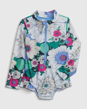 gap kids Floral Print Zip-Up Swimsuit-picture-23