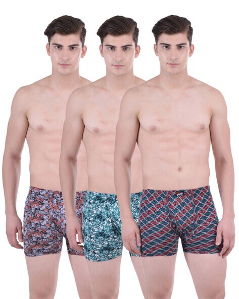 Buy Dollar Bigboss Pack Of 3 Combed Cotton Trunks MDTR 07 PO3 4 - Trunk for  Men 1724813