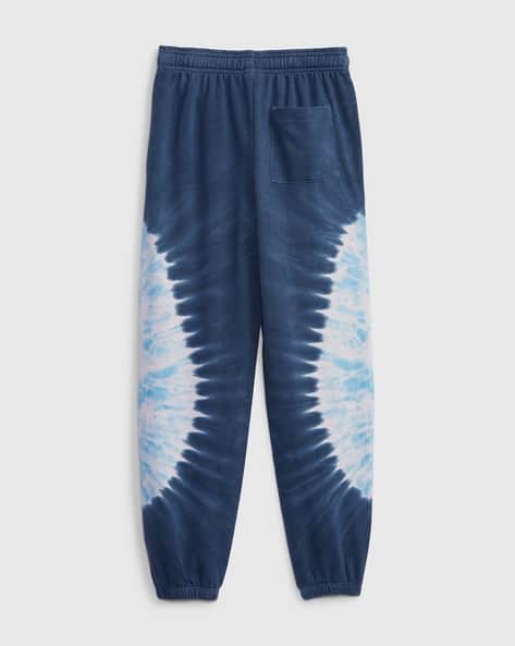 Jogger Pants Navy Blue Tie Dye Sweatpants Tie Dye French Terry