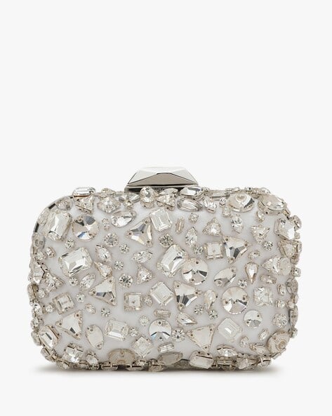 ★JIMMY CHOO★ MICRO CLOUD PEARL RHJ JIMMY CHOO Cloud micro embellished satin clutch | NET-A-PORTER