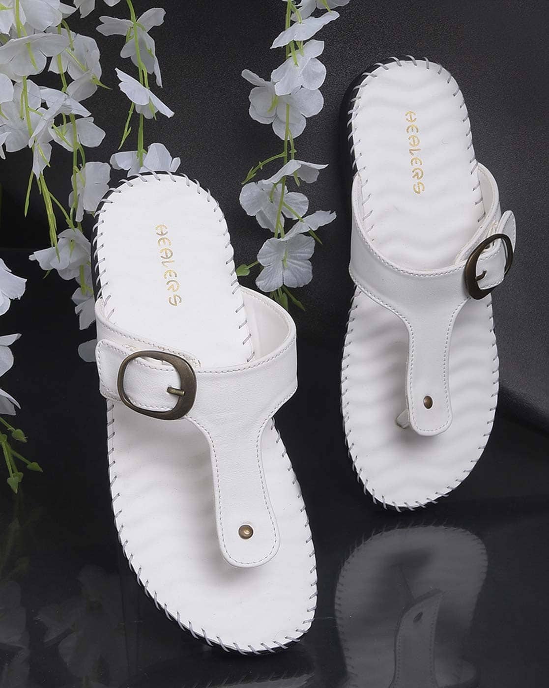 Buy White Flip Flop & Slippers for Women by LIBERTY Online | Ajio.com