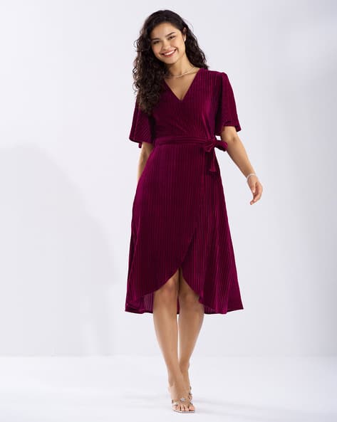 Buy Wine Dresses for Women by AASK Online