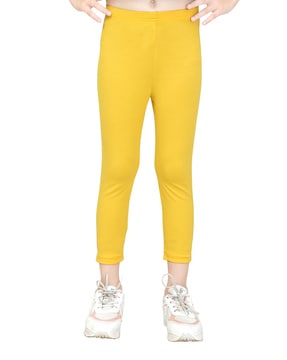 Buy KEX White Green Solid Cotton Ankle Length Legging Combo Legging Combo Girls  Legging Combo Ankle Legging Combo Online at Best Prices in India - JioMart.