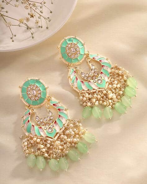 Buy Green Earrings for Women by Priyaasi Online
