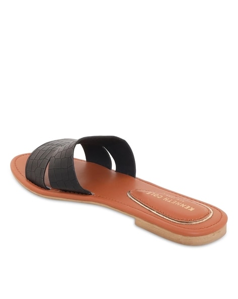 Buy Black Flat Sandals for Women by KENNETH COLE Online Ajio