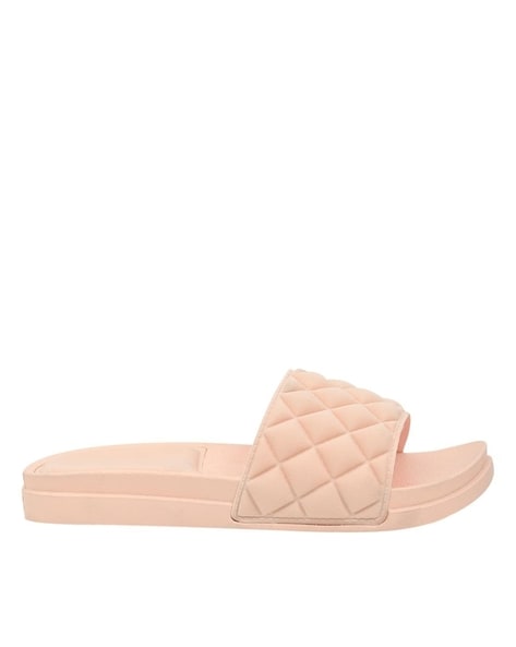 Jove Women Quilted Slip-On Sandals