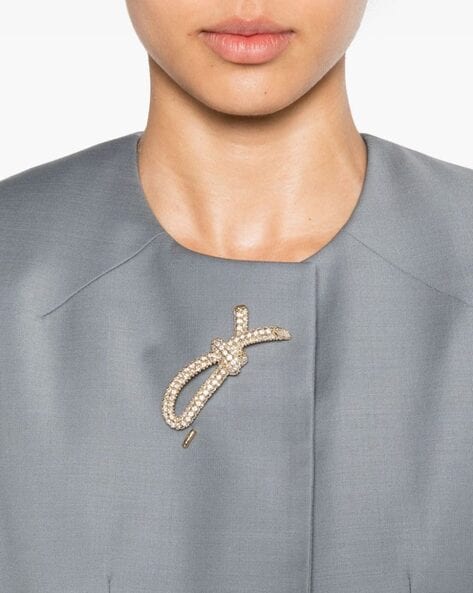 Fiocbow Crystal Brooch
