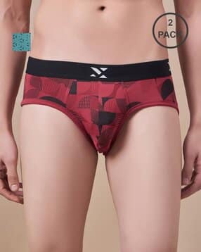 masch sports Pack of 2 Men Micro Print Briefs-picture-11