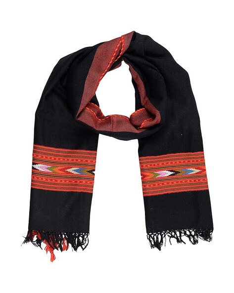 Women Self-Design Stole with Tassels Price in India