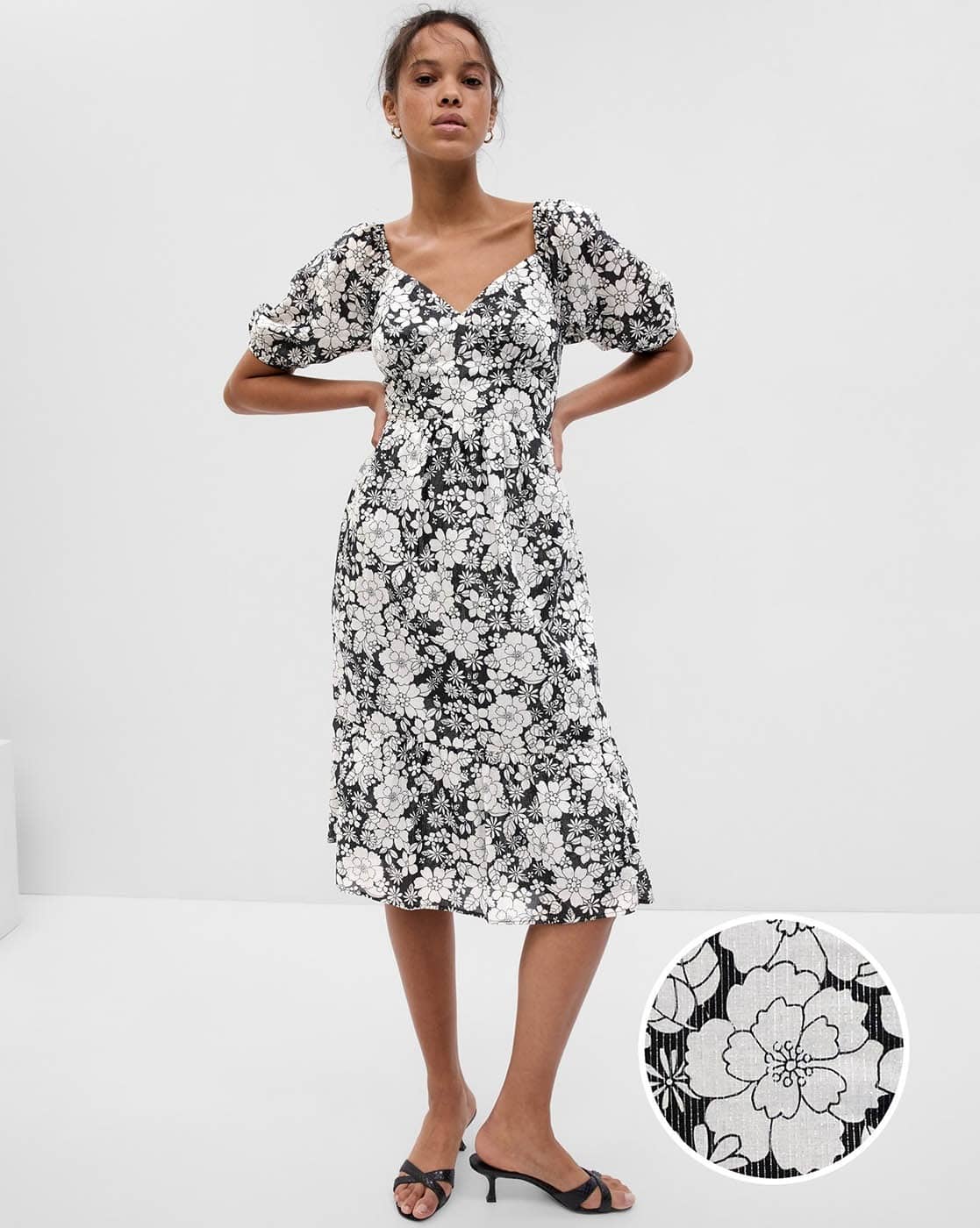Floral Print Fit & Flare Dress