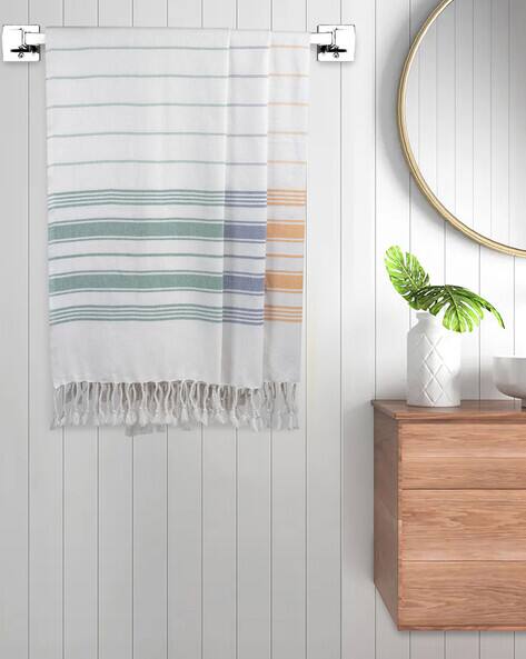FABINALIV 225 GSM Set of 3 Striped Bath Towels 55" x 27"