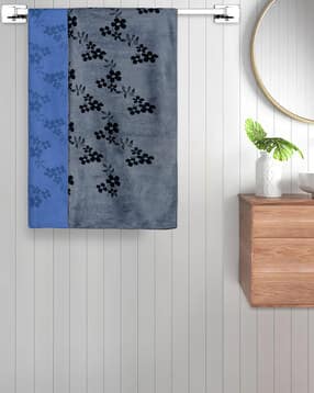 fabinaliv Set of 2 420 GSM Floral Print Bath Towels 55" x 27"-picture-50