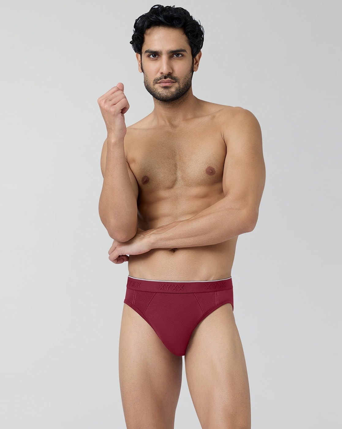 Buy Bold burgundy Briefs for Men by XYXX Online | Ajio.com