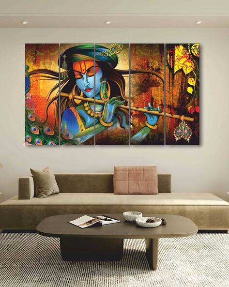 Krishna wall painting hotsell