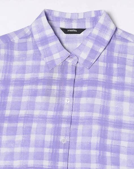 Buy Lilac Purple Shirts for Women by YOUSTA Online