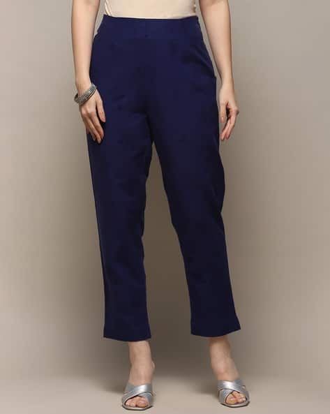 Biba Women Embroidered Straight Fit Pants