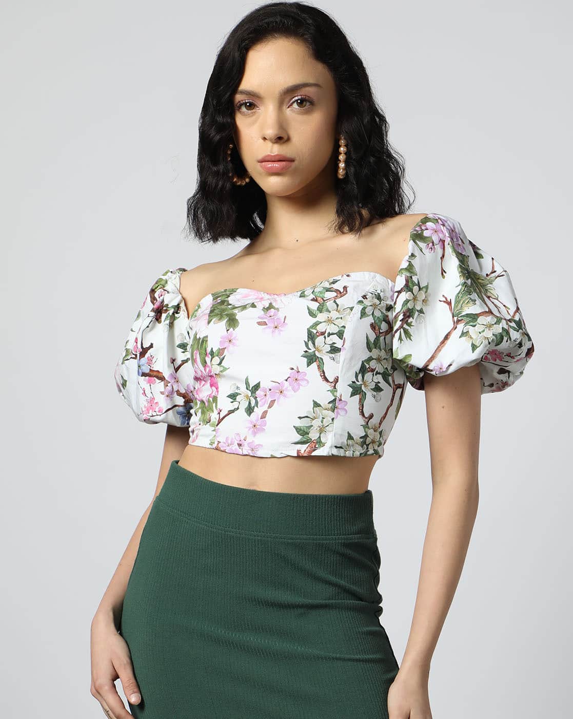 未使用【yo BIOTOP】cupro gather puff blouse BIOTOP(ビオトープ