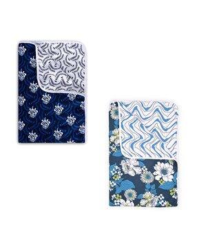 divine casa Set of 2 120 GSM Printed Reversible Single Dohars-picture-29